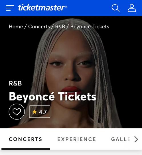 1x Beyonce 21 juni - Pelouse or Est, Tickets en Kaartjes, Concerten | Pop, Eén persoon, Juni