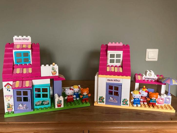 Duplo Hello Kitty , bieden per set., Kinderen en Baby's, Speelgoed | Bouwstenen, Gebruikt, Overige merken, Ophalen