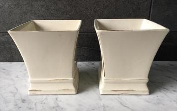 vintage keramische unieke bloempotten 17,7cm kamerplanten beschikbaar voor biedingen