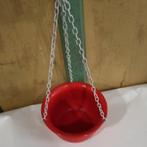 Pot emaille bloempot rood diameter 20 cm hoogte 11 cm, Ophalen of Verzenden
