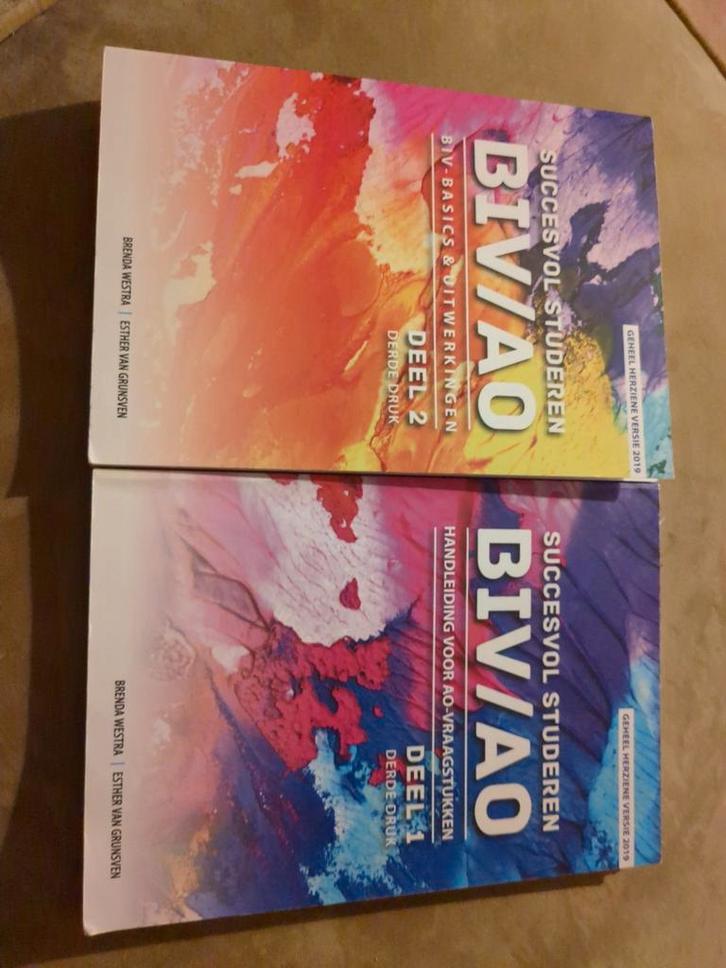 BIV/AO Deel 1 & 2 - Succesvol Studeren, Boeken, Studieboeken en Cursussen, Ophalen of Verzenden