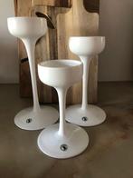 Set IKEA Blomster kandelaars, Huis en Inrichting, Overige materialen, Wit, Ophalen of Verzenden, Zo goed als nieuw