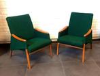 Vele strakke Zetels 1930- 1960, vaak met nieuwe bekleding, Hout, Gebruikt, Verzenden, Minder dan 75 cm