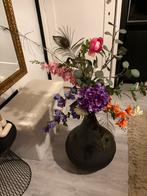 Zwarte druppelvormige vaas., Ophalen, Zo goed als nieuw