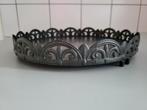 Metalen decoratie-/ dienblad, Ophalen of Verzenden, Gebruikt, Rond, Overige materialen