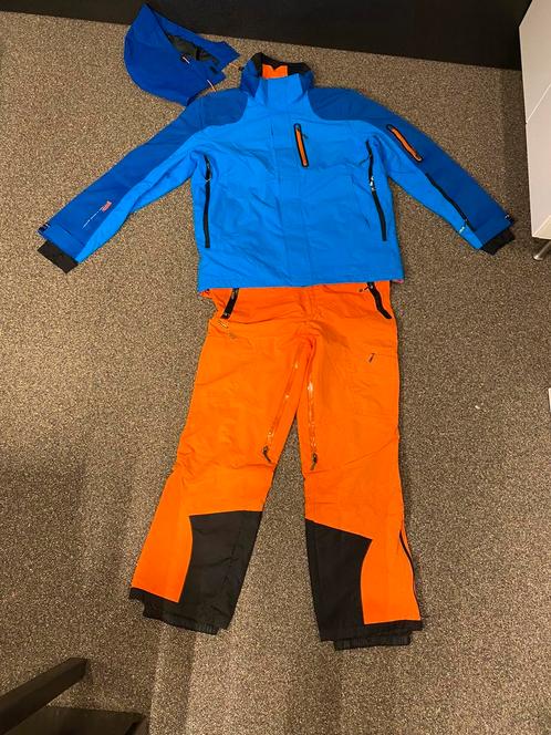 Falcon oranje skibroek mt 54, Kleding | Heren, Wintersportkleding, Zo goed als nieuw, Broek, Maat 52/54 (L), Ophalen of Verzenden