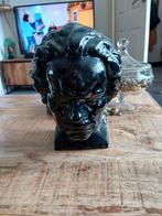 Antieke  beethoven buster hoofr van glas, Ophalen of Verzenden, Huis en Inrichting