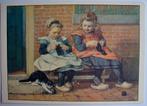 Ot en sien 6 - C. Jetses - Wat doet poes?, Verzamelen, Ansichtkaarten | Themakaarten, Ophalen of Verzenden, 1960 tot 1980, Ongelopen