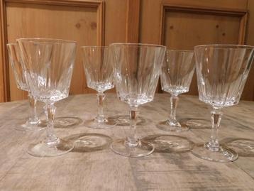 6 x Cristal d'Arques Durand loodkristallen glazen Versailles beschikbaar voor biedingen