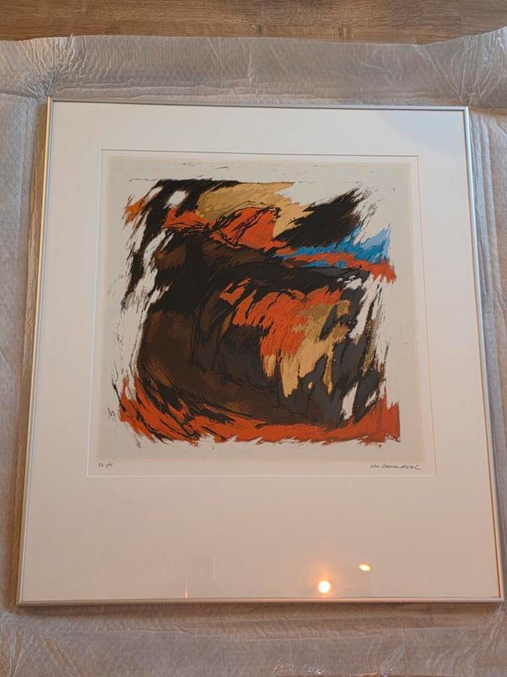 Hendrik van Veenendaal Zeefdruk - Genummerd 42-75, Antiek en Kunst, Kunst | Litho's en Zeefdrukken, Ophalen