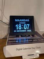 Digitale Kalenderklok - Nieuw in Doos!, Ophalen of Verzenden, Nieuw, Digitaal, Wekker of Tafelklok