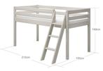 Flexa Classic - Halfhoogslaper met schuine ladder (120cm)!!!, Ophalen, Zo goed als nieuw, Halfhoogslaper
