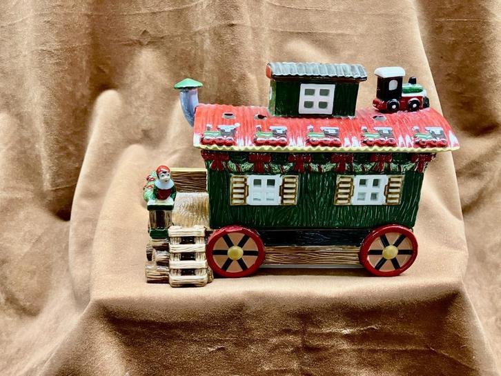 Villeroy & Boch kerst wagon Nostalgic Village met doos, Antiek en Kunst, Antiek | Keramiek en Aardewerk, Verzenden