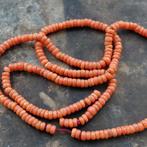 super bloedkoraal ANTIEKE kralen!!!! 60cm, Sieraden, Tassen en Uiterlijk, Antieke sieraden, Verzenden, Ketting