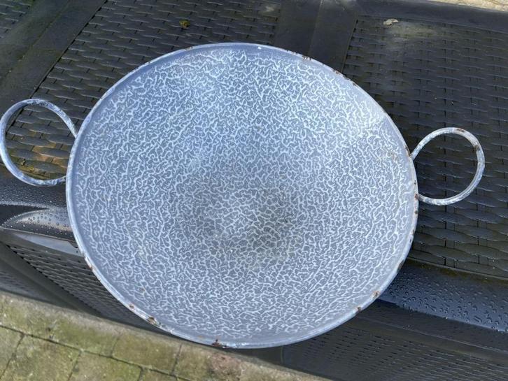 Emaille WOK, Huis en Inrichting, Keuken | Potten en Pannen, Gebruikt, Wok, Overige materialen, Ophalen of Verzenden