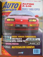 Autokampioen 6 1991 Alpine A 610, Toyota Previa, VW Golf VR6, Ophalen of Verzenden, Nieuw, Toyota