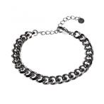 Dottilove Cubaanse Armband Dames 14k Wit Goud Plated RVS, Sieraden, Tassen en Uiterlijk, Armbanden, Staal, Birgitta-Gracht 33, 6465 EL Kerkrade, Nederland