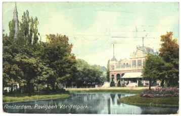 964172	Amsterdam	Paviljoen	Vondelpark	1907	Gelopen met postz