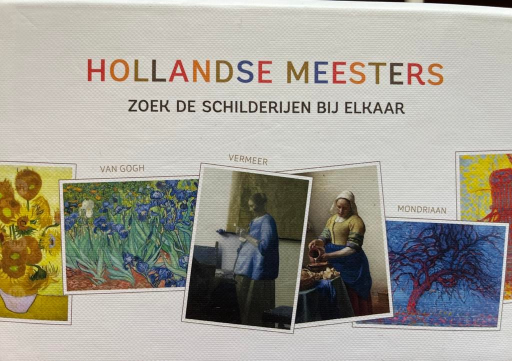 Hollandse Meesters Memospel - Zoek de schilderijen!, Een of twee spelers, Ophalen of Verzenden, Zo goed als nieuw, Reisspel