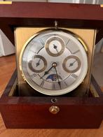 Bijzonder mooie klok tafelmodel in mahonie behuizing, Ophalen, Zo goed als nieuw, Digitaal, Overige typen