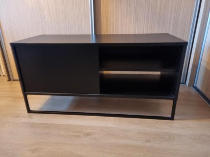 Zwart IKEA TV-meubel - 100x40x50 cm, Huis en Inrichting, Kasten | Televisiemeubels, Gebruikt, Minder dan 100 cm, 100 tot 150 cm