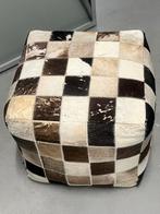 Poef met bond maar versleten bovenkant zie foto, Ophalen of Verzenden, Zo goed als nieuw, Rond, Minder dan 50 cm