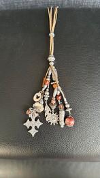 Mooie Ketting met Bedels - Uniek Design!, Sieraden, Tassen en Uiterlijk, Kettingen, Bruin, Ophalen of Verzenden, Zo goed als nieuw