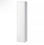 Witte badkamerkast van IKEA met 4 glazen plaatjes., Huis en Inrichting, (Half)hoge kast, 100 tot 150 cm, Zo goed als nieuw, 25 tot 50 cm