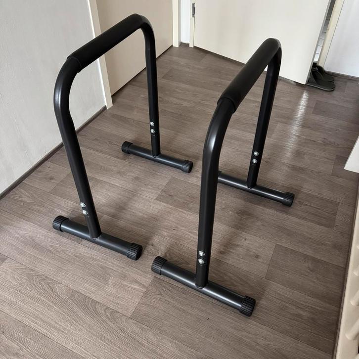 Dip bars / Parallettes - Fitness Station, Sport en Fitness, Fitnessmaterialen, Zo goed als nieuw, Ophalen of Verzenden