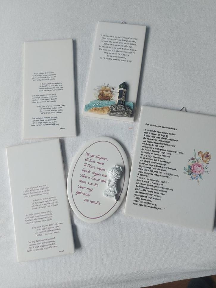 GRATIS - Teksten op tegeltjes, Huis en Inrichting, Woonaccessoires | Tekstborden en Spreuken, Zo goed als nieuw, Ophalen of Verzenden