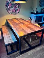 Gigameubel eettafel met bank, Huis en Inrichting, Tafels | Eettafels, Ophalen, Gebruikt, 100 tot 150 cm, 200 cm of meer