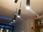 Moderne hanglamp Lucide, 5 spots, Huis en Inrichting, Lampen | Hanglampen, Ophalen, Zo goed als nieuw, Metaal, Minder dan 50 cm