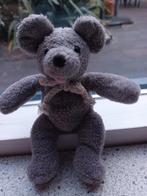 Muis of muisje van Hema grijs velours met koord om nek, Ophalen of Verzenden, Zo goed als nieuw, Beer