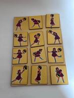 Antieke houten kinderpuzzel kleuterschool speelgoed, Ophalen of Verzenden