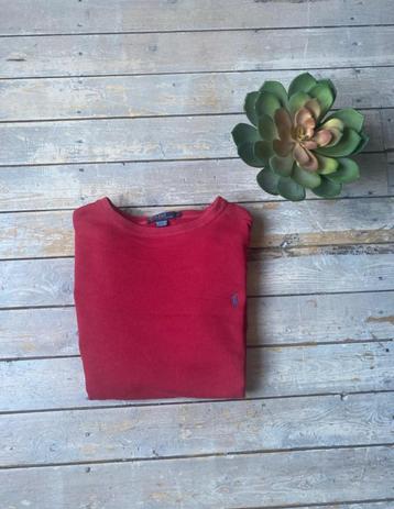Red Ralph Lauren sweater 80% cotton 20% polyester navy pony beschikbaar voor biedingen