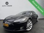 Tesla Model S 85 Performance Leer Panoramdak Stoelverwarming, Auto's, Achterwielaandrijving, Gebruikt, Zwart, Zwart