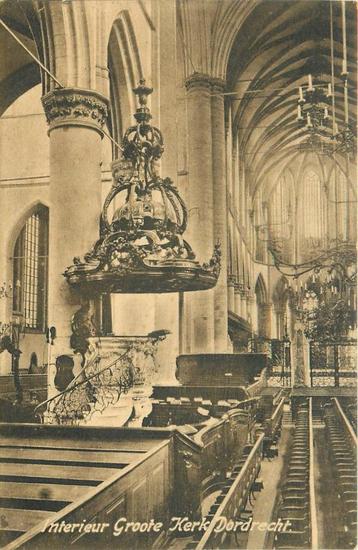 (701-045-035) Dordrecht Interieur Groote Kerk beschikbaar voor biedingen