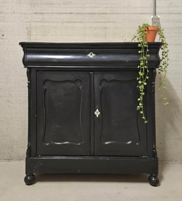 OPRUIMING Antieke Biedermeier commode vintage dressoir kast, Antiek en Kunst, Curiosa en Brocante, Ophalen of Verzenden