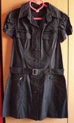 Zwarte jurk met strass-steentjes Catsuit Rok en top Mt38, Maat 38/40 (M), Ophalen of Verzenden