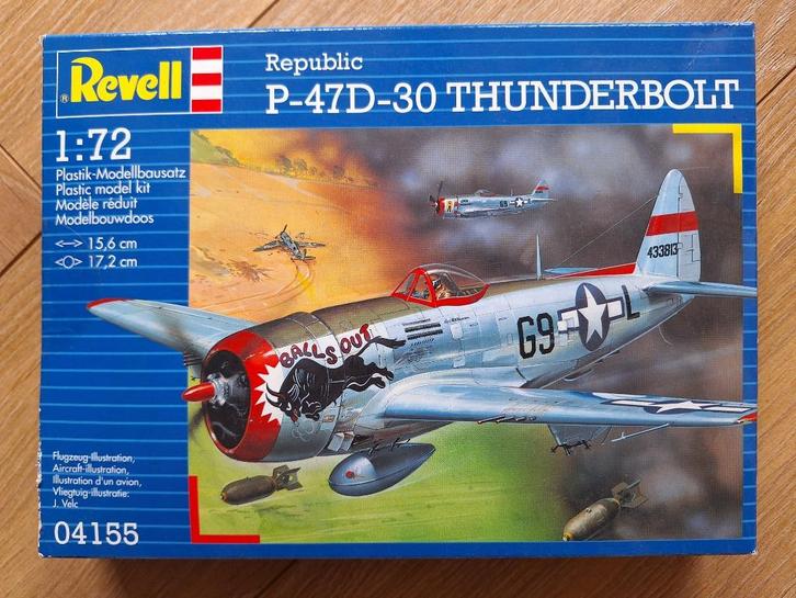 1:72 1/72 Revell Republic P-47D-30 Thunderbolt (Gesealed), Hobby en Vrije tijd, Modelbouw | Vliegtuigen en Helikopters, Zo goed als nieuw