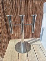 2x WMF Lounge kandelaar – 3-armig – nieuw in doos – RVS, Ophalen, Zo goed als nieuw, Metaal, Minder dan 25 cm