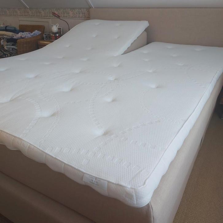 Eastborn Elektrische Boxspring 160x200, Huis en Inrichting, Slaapkamer | Boxsprings, Zo goed als nieuw, 160 cm, 200 cm, Tweepersoons