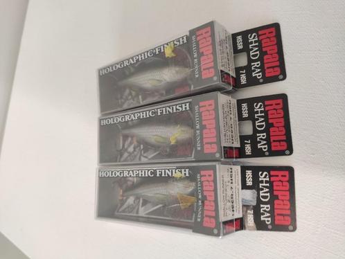 3 nieuwe Rapala Shad Rap Holografic pluggen ( kunstaas ) ., Watersport en Boten, Hengelsport | Roofvissen, Nieuw, Overige typen