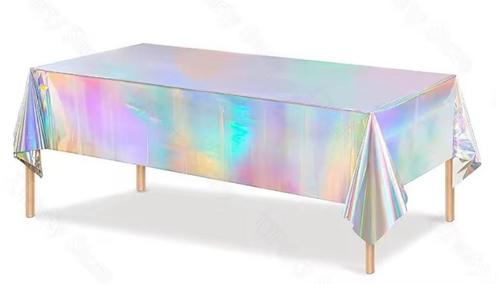 Holografische tafelkleden (2 st), Huis en Inrichting, Tafelkleden, Nieuw, Rechthoek, Binnen, Buiten, Ophalen of Verzenden