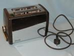 Vintage broodrooster Philips jaren 70 bruin met chroom werkt, Antiek en Kunst, Ophalen of Verzenden