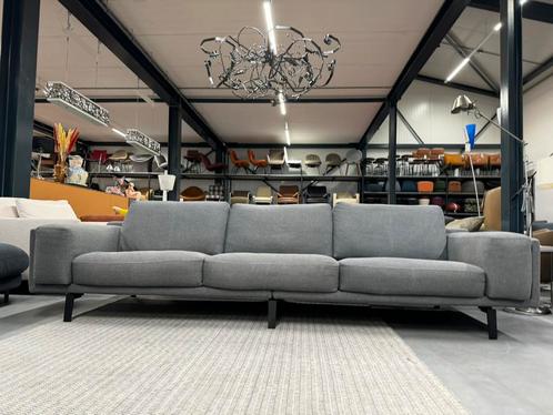 Leolux Bellice Bank Prairie stof Blauw grijs Design l296, Huis en Inrichting, Banken | Bankstellen, Zo goed als nieuw, Vierpersoons of meer