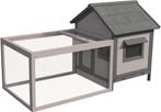 Konijnenhok Grace Cottage Grijs, 110 cm of meer, 60 tot 90 cm, Ophalen of Verzenden, Hok