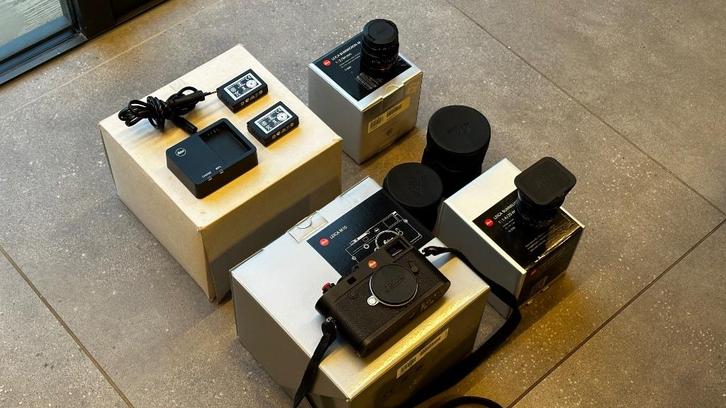 leica M10 +35mm 1.4 ASPH summilux + 50mm 2.0  summicron, Audio, Tv en Foto, Fotocamera's Digitaal, Zo goed als nieuw, Overige Merken