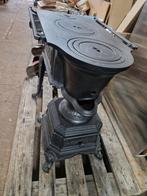 Gietijzeren Platte buik Kookkachel voor binnen of buiten, Ophalen, Plattebuik, Plattebuik, Houtkachel