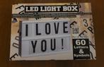 LED Light Box met letters & symbolen, Ophalen of Verzenden, Zo goed als nieuw